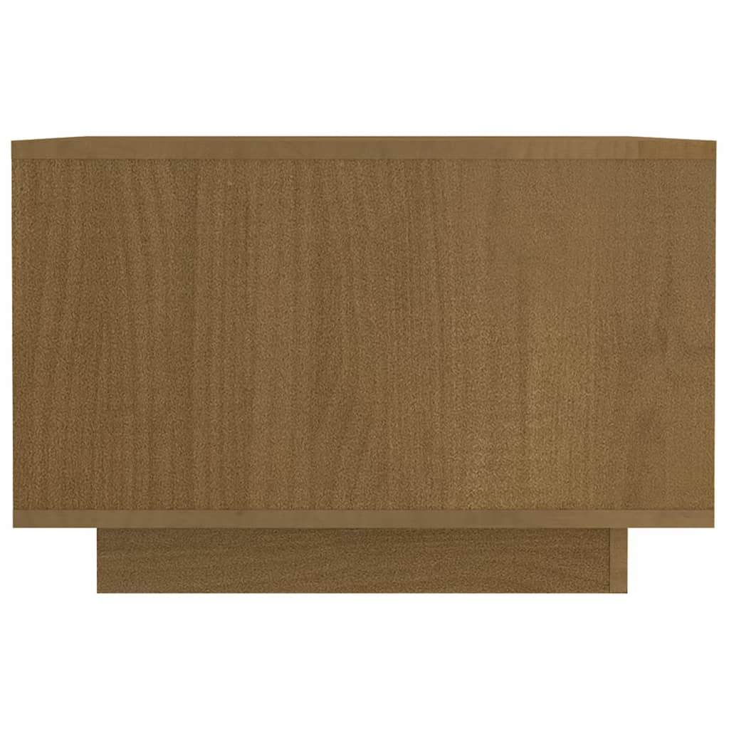 Mesa de centro 50x50x33,5 cm pinho maciço castanho mel