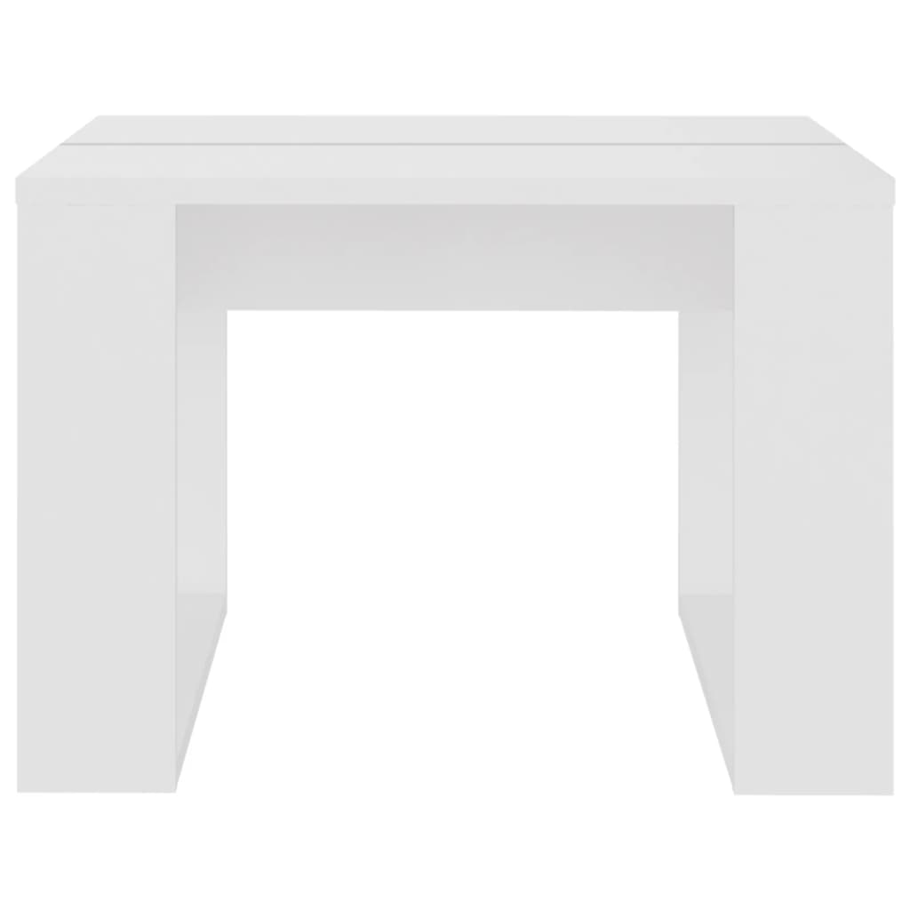 Mesa de apoio 50x50x35 cm contraplacado branco