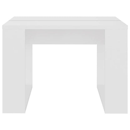 Mesa de apoio 50x50x35 cm contraplacado branco