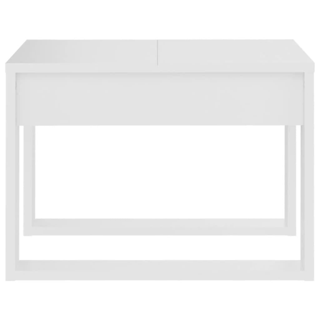 Mesa de apoio 50x50x35 cm contraplacado branco