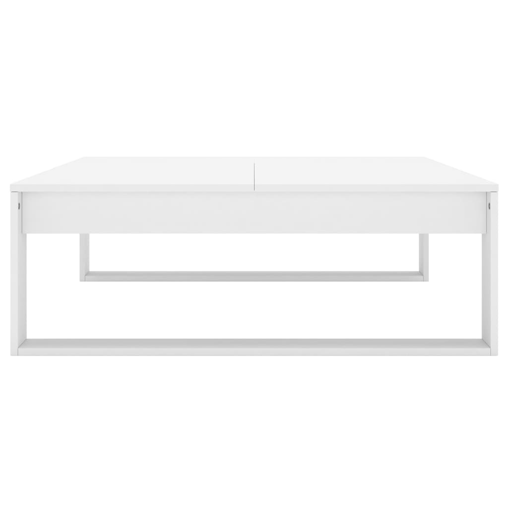 Mesa de centro 100x100x35 cm contraplacado branco