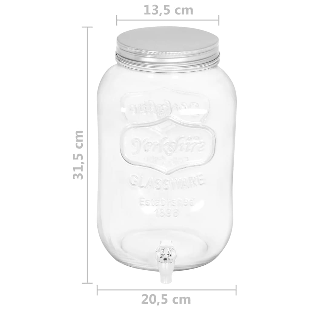 Dispensador de bebidas 8050 ml vidro