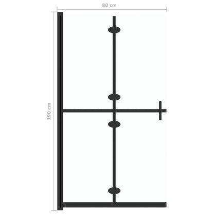 Divisória chuveiro dobrável 80x190 cm vidro transparente ESG