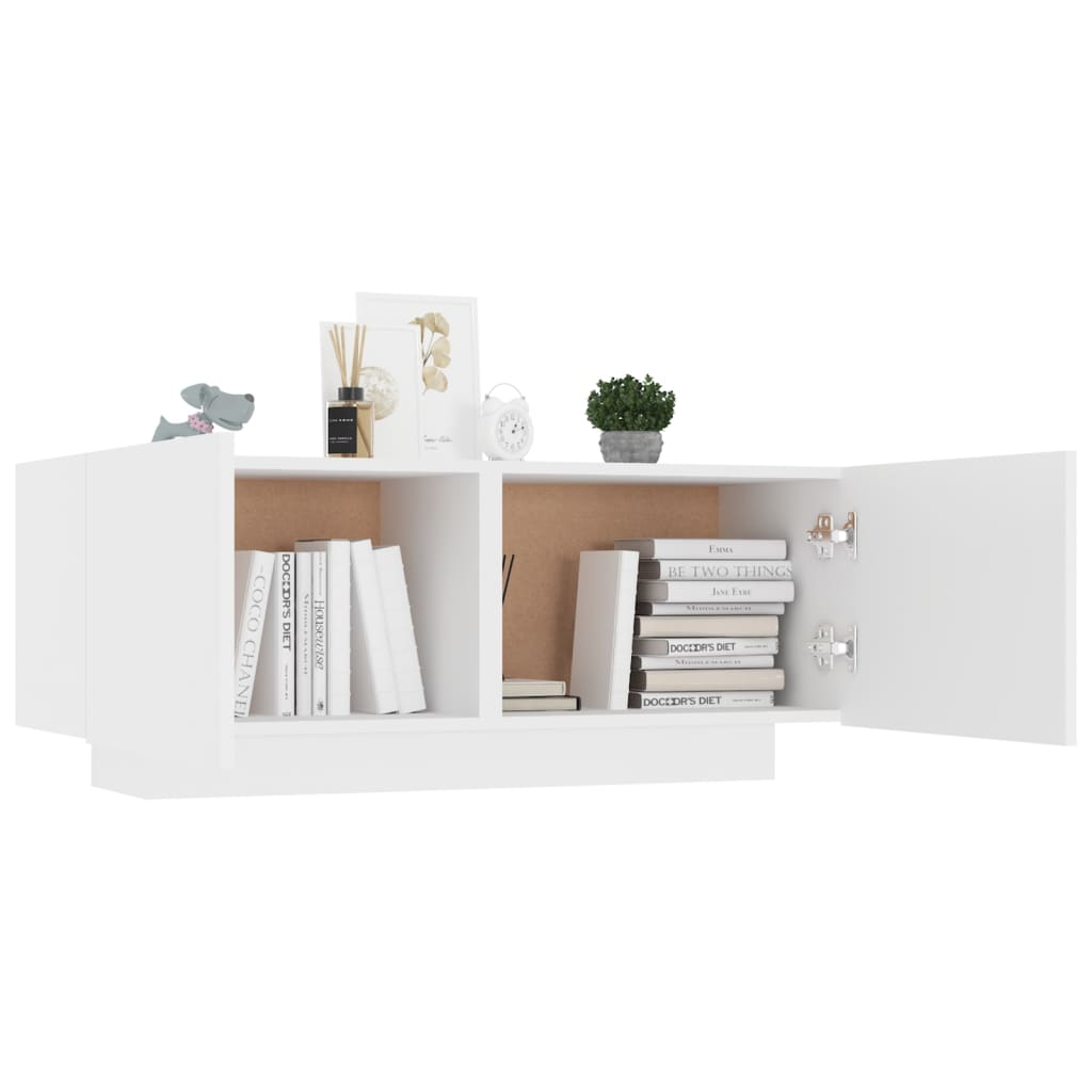 Mesa de cabeceira 100x35x40 cm contraplacado branco