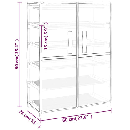 Sapateira Olival de 90 cm em Tecido - Preto - Design Moderno