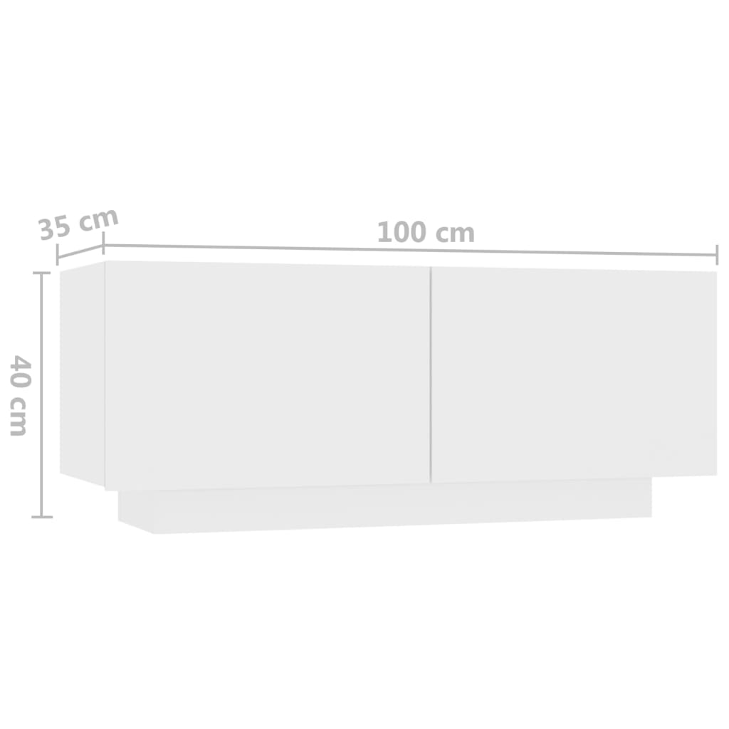 Móvel de TV Giancarlo com Luzes LED de 180cm - Branco - Design Moderno