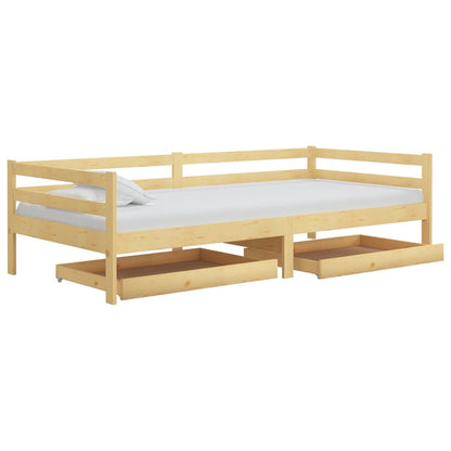 Gavetas para sofá-cama 2 pcs madeira de pinho maciça