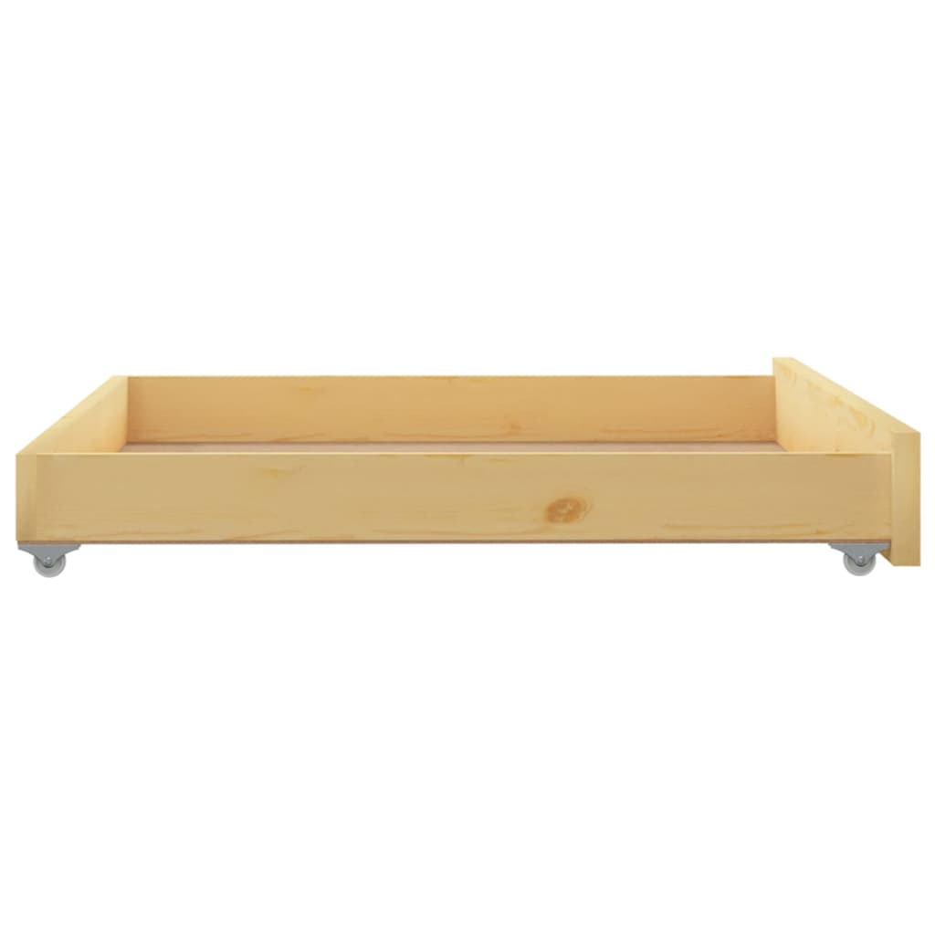 Gavetas para sofá-cama 2 pcs madeira de pinho maciça