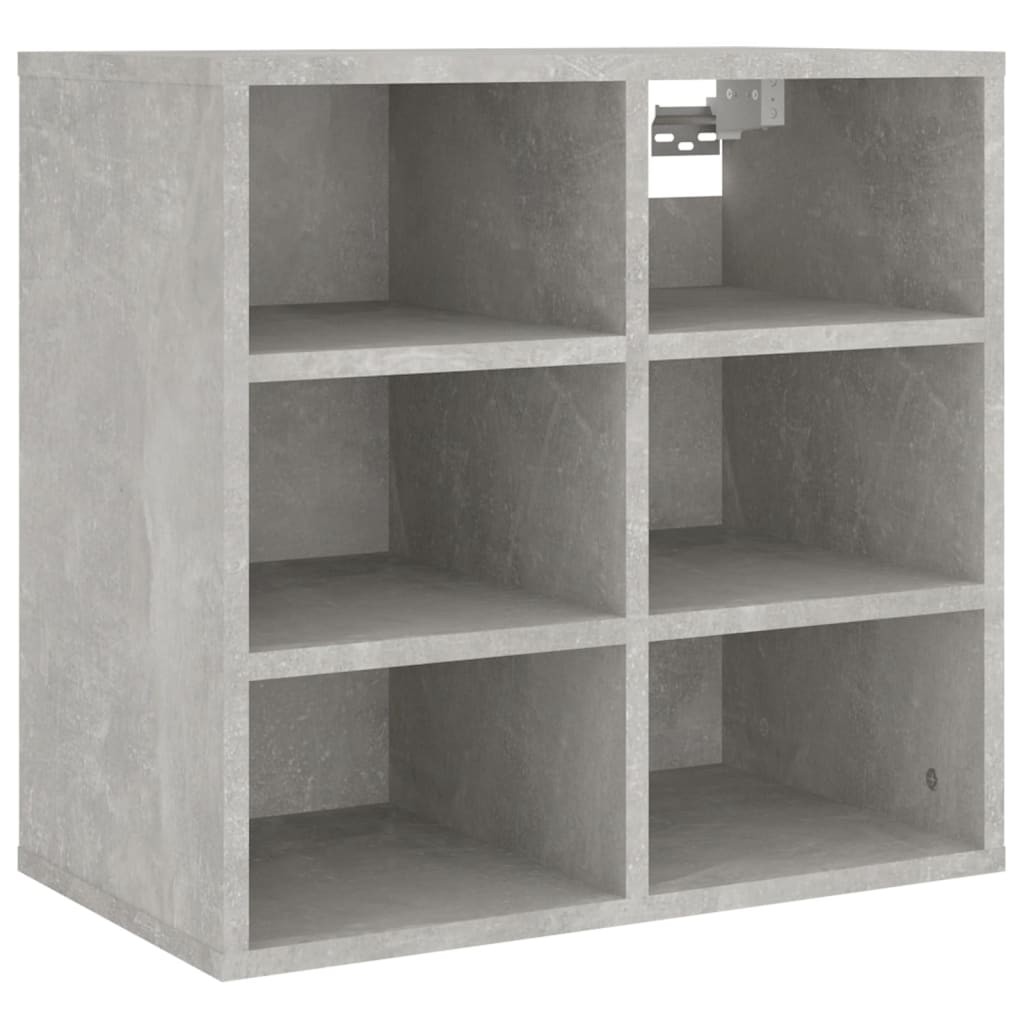 Sapateira 2 pcs 52,5x30x50 cm Concreto Cinza