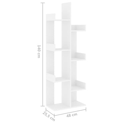 Estante 48x25,5x140 cm contraplacado branco