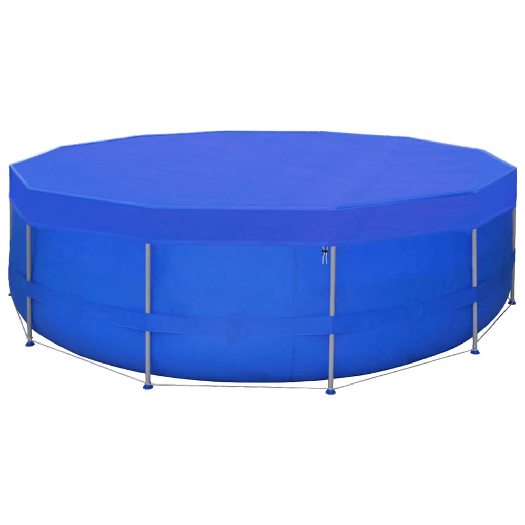 Coberturas de piscina redondas 2 pcs PE 460 cm 90 g/m²