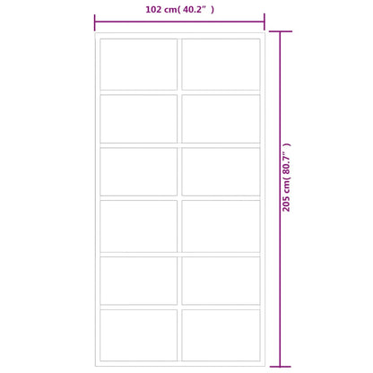 Porta deslizante c/ conj ferragens 102x205cm vidro ESG/alumínio