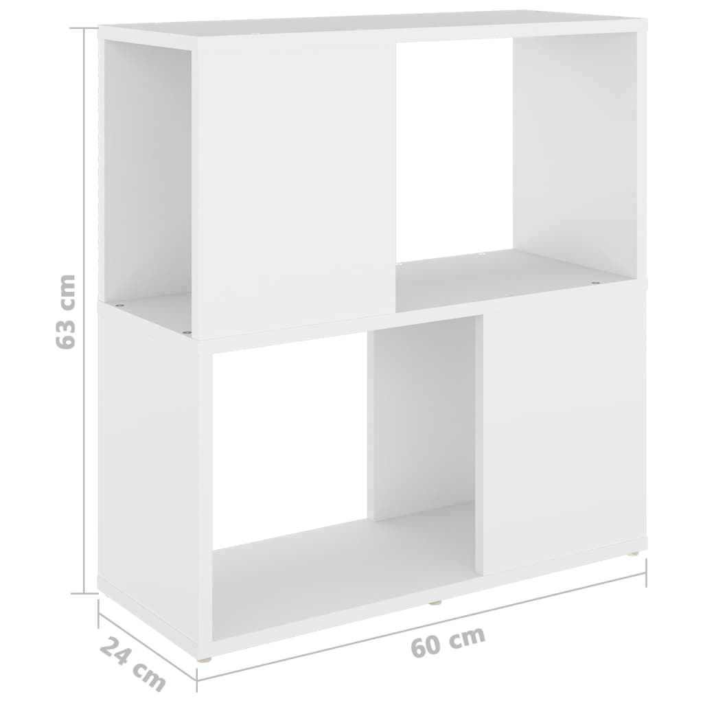 Estante 60x24x63 cm contraplacado branco