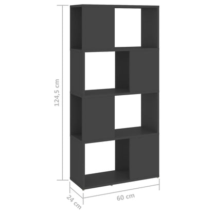 Estante/divisória 60x24x124,5 cm contraplacado cinzento