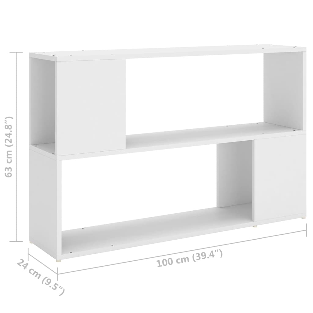 Estante 100x24x63 cm contraplacado branco