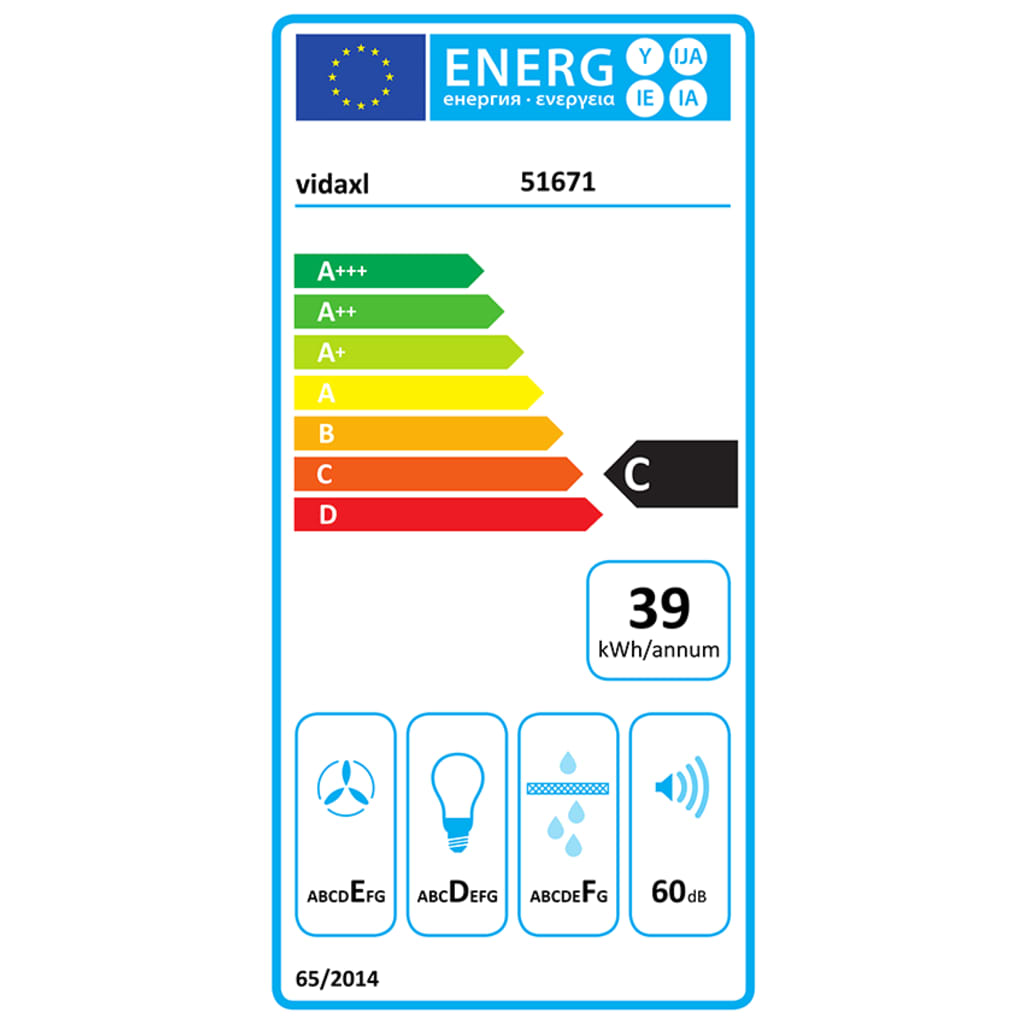 Exaustor com Ecra Touch e Luzes LED em Inox e Vidro Temperado - Preto - 60cm - Design Moderno