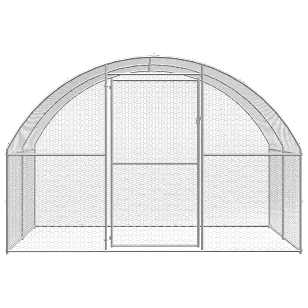 Galinheiro de exterior 3x2x2 m aço galvanizado