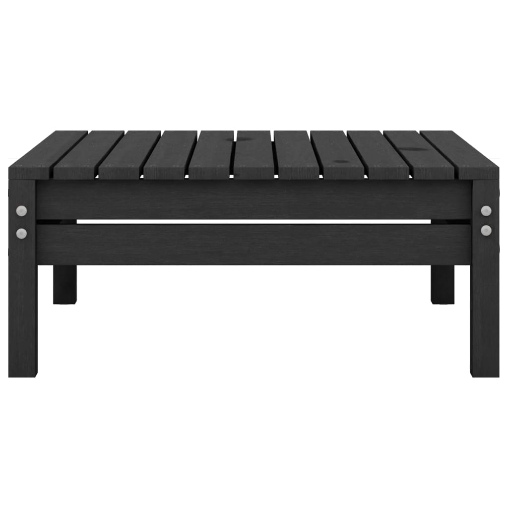 3 pcs conjunto lounge de jardim pinho maciço preto