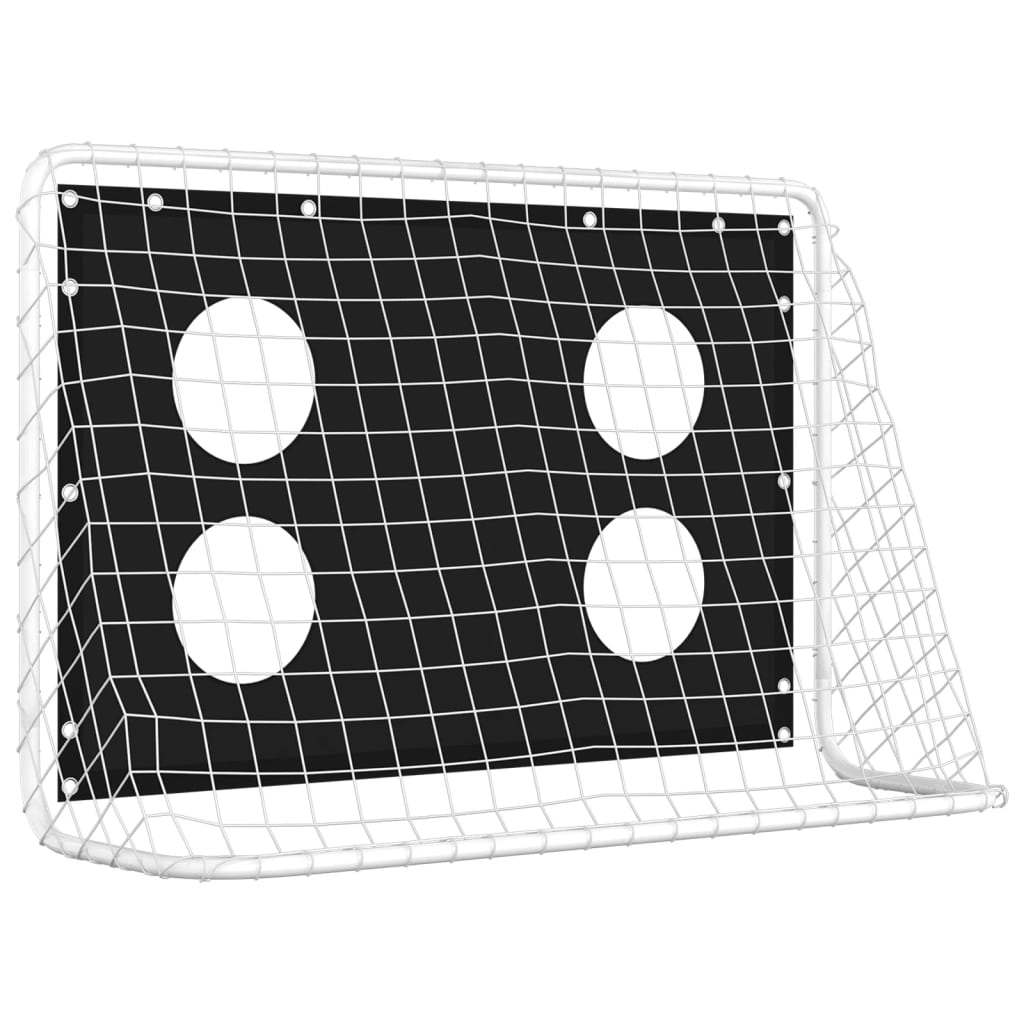 Baliza de treino para futebol com rede 184x61x122 cm aço