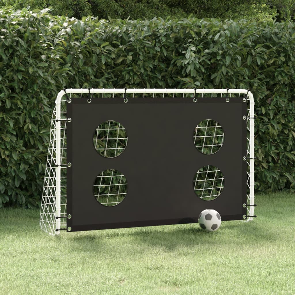 Baliza de treino para futebol com rede 184x61x122 cm aço