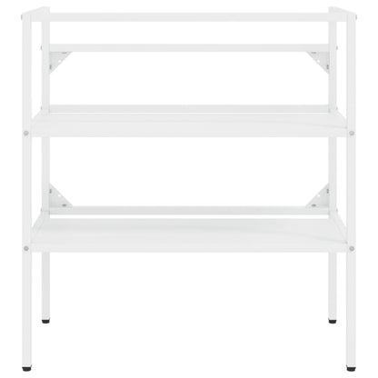 Estrutura p/ lavatório casa de banho ferro 79x38x83 cm branco