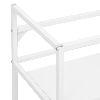 Estrutura p/ lavatório casa de banho ferro 79x38x83 cm branco