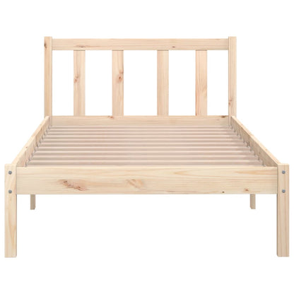 Estrutura de cama pequena solteiro 75x190 cm pinho maciço