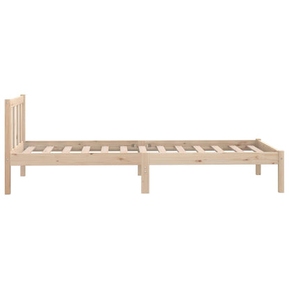 Estrutura de cama pequena solteiro 75x190 cm pinho maciço