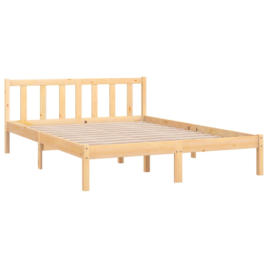 Estrutura de cama pequena casal 120x190 cm pinho maciço