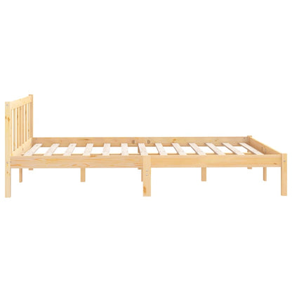 Estrutura de cama pequena casal 120x190 cm pinho maciço