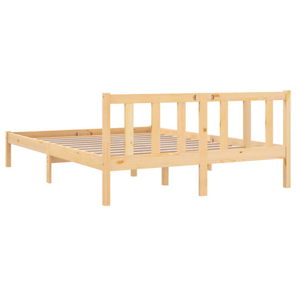 Estrutura de cama pequena casal 120x190 cm pinho maciço