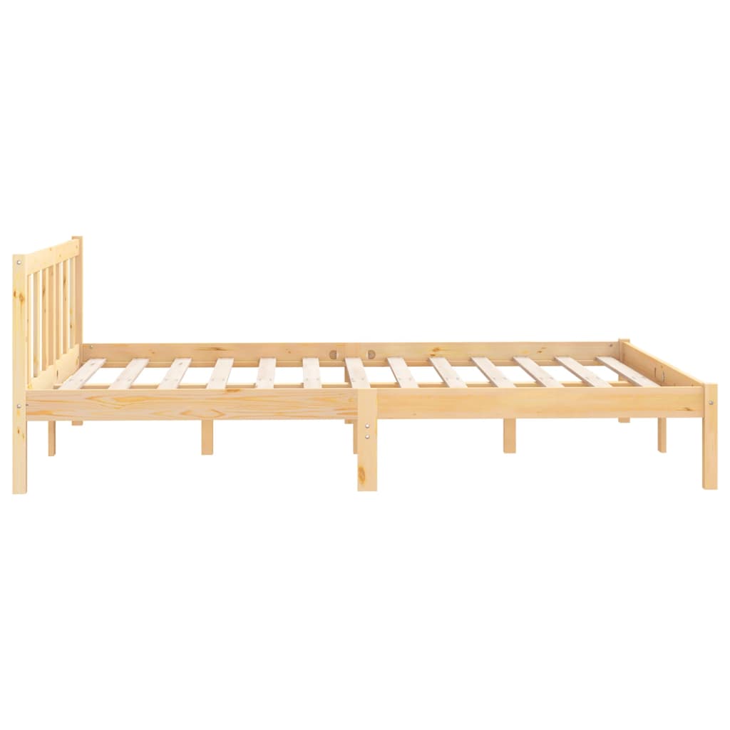 Estrutura de cama casal 135x190 cm pinho maciço