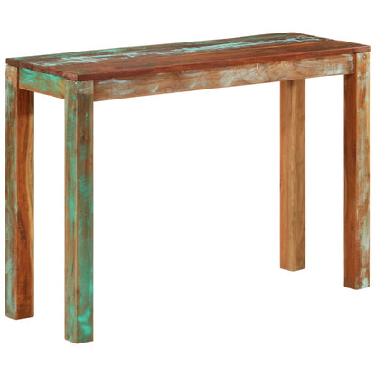 Mesa consola 110x35x76 cm madeira recuperada maciça