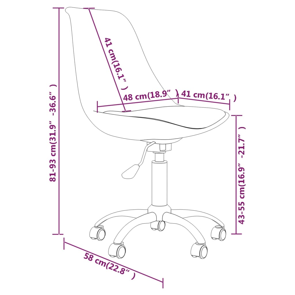 Cadeiras de jantar giratórias 2 pcs tecido cinzento-claro