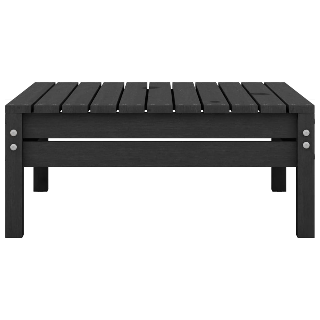 3 pcs conjunto lounge de jardim pinho maciço preto