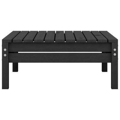 6 pcs conjunto lounge de jardim pinho maciço preto