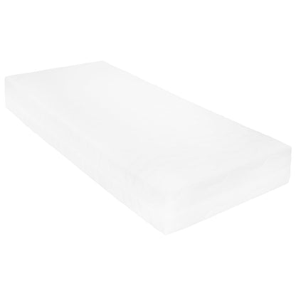 Sofá-cama com colchão 90x200 cm pinho maciço branco