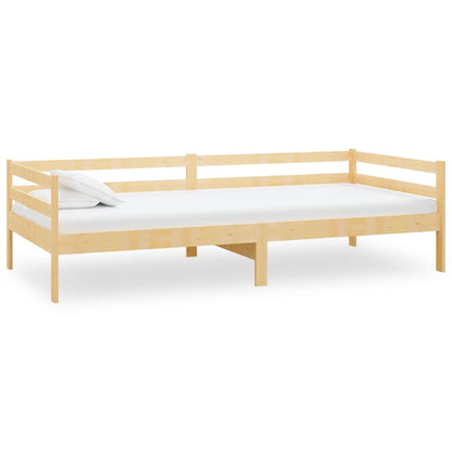 Sofá-cama com colchão 90x200 cm pinho maciço