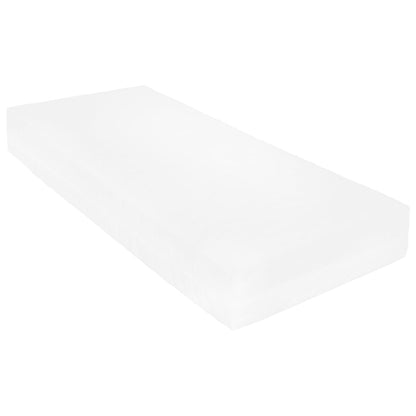 Sofá-cama com colchão 90x200 cm pinho maciço branco