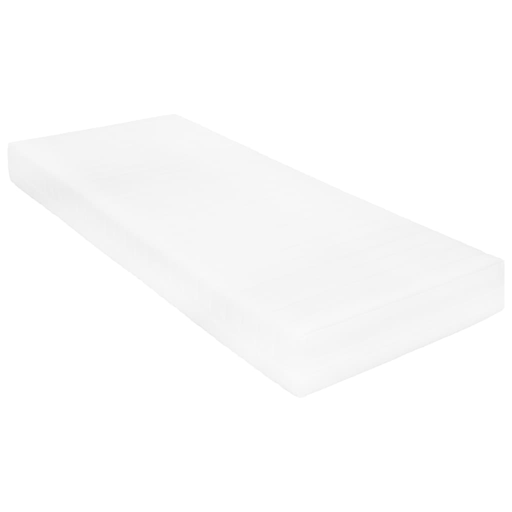 Sofá-cama com colchão 90x200 cm pinho maciço branco