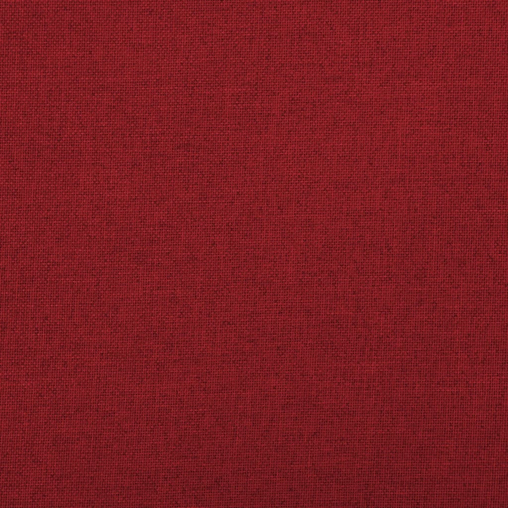 Banco arrumação dobrável 76x38x38 cm linho falso vermelho-tinto