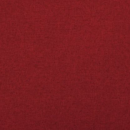 Banco arrumação dobrável 76x38x38 cm linho falso vermelho-tinto