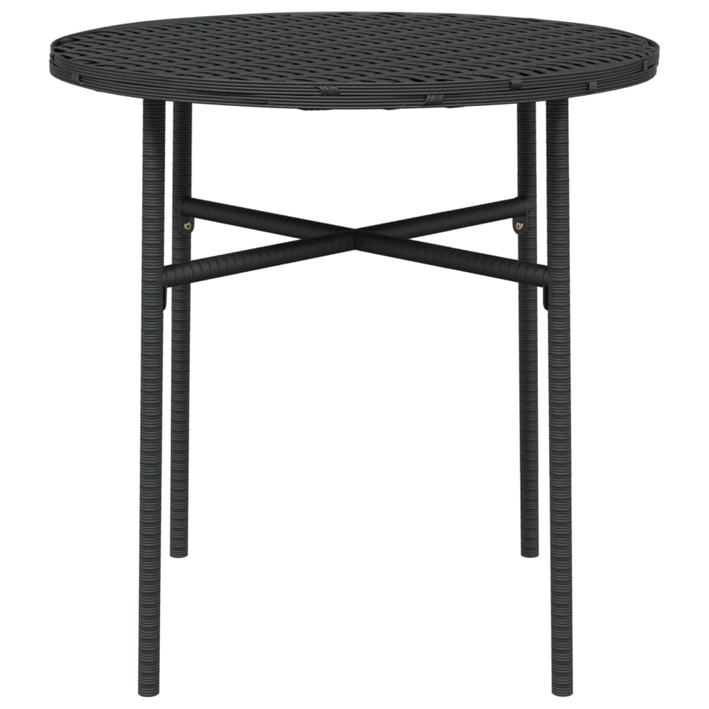 Mesa de centro 45 cm vime PE preto