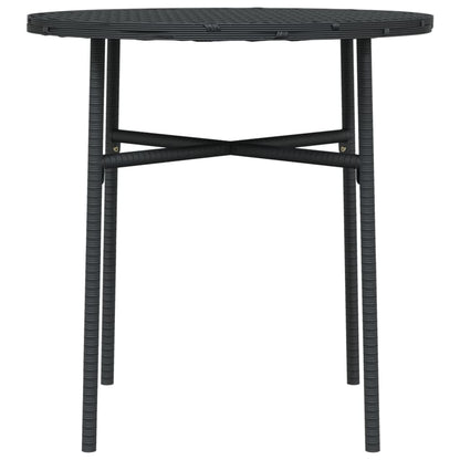 Mesa de centro 45 cm vime PE preto