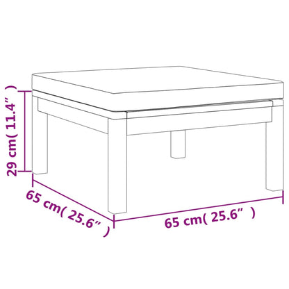 5 pcs conjunto lounge de jardim c/ almofadões acácia maciça