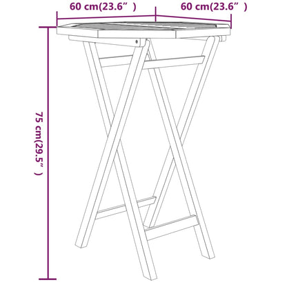 3 pcs conjunto de jantar para jardim madeira de teca maciça