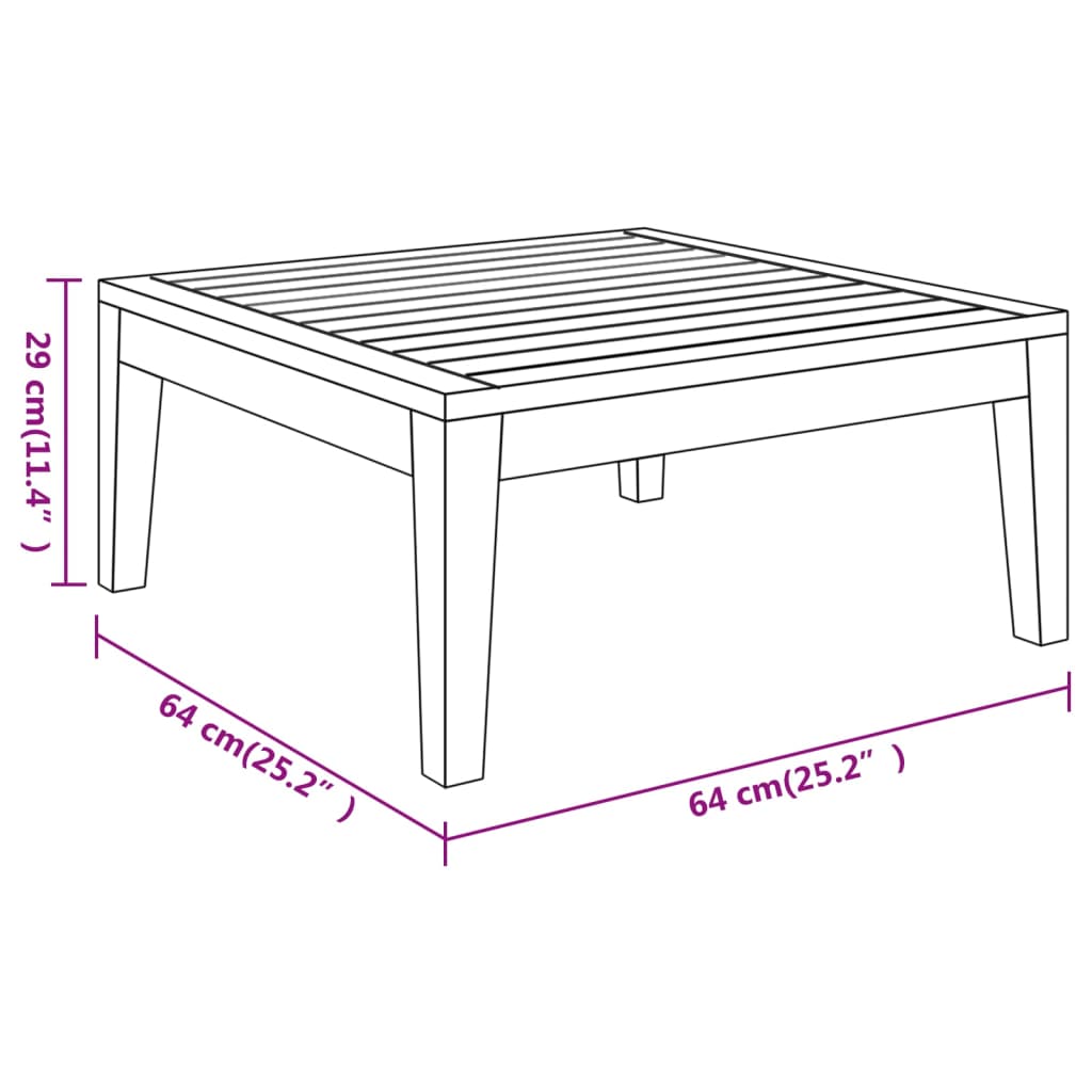 4 pcs conj. lounge de jardim c/ almofadões cinza-escuro acácia