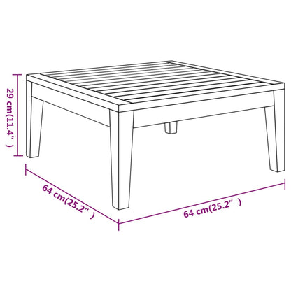 4 pcs conj. lounge de jardim c/ almofadões cinza-escuro acácia