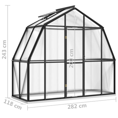 Estufa GreenHouse com Base - 3,3 m² - Estrutura em Aluminio e Aço