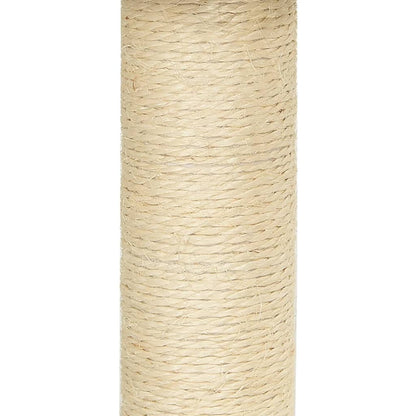 Árvore Arranhador para Gatos de 92 cm em Sisal - Cinza Claro